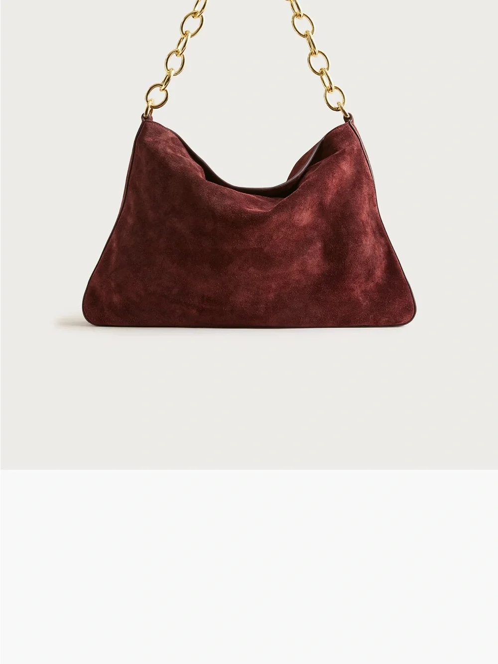 J. Crew Burgundy Suede Berkeley Shoulder Bag